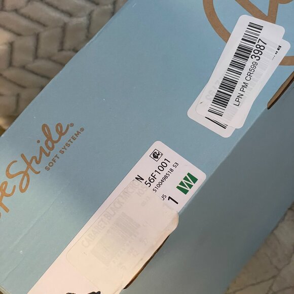 New Life Stride Soft System Cabaret Strappy Black Heels SZ 11Wide and 3.5" Heel - Picture 3 of 8